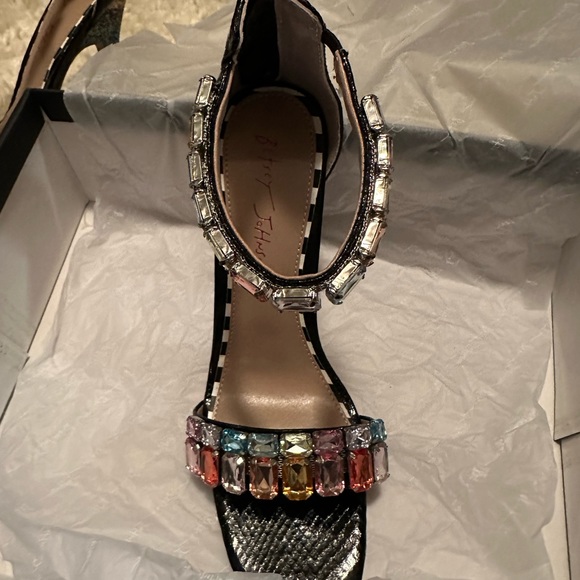 Betsy Johnson Armani Bright Multi Heels Size 8.5 NIB - Picture 4 of 13